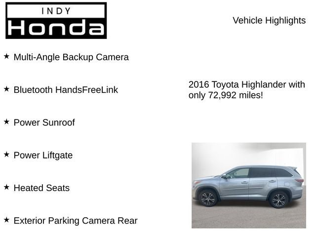 2016 Toyota Highlander XLE V6