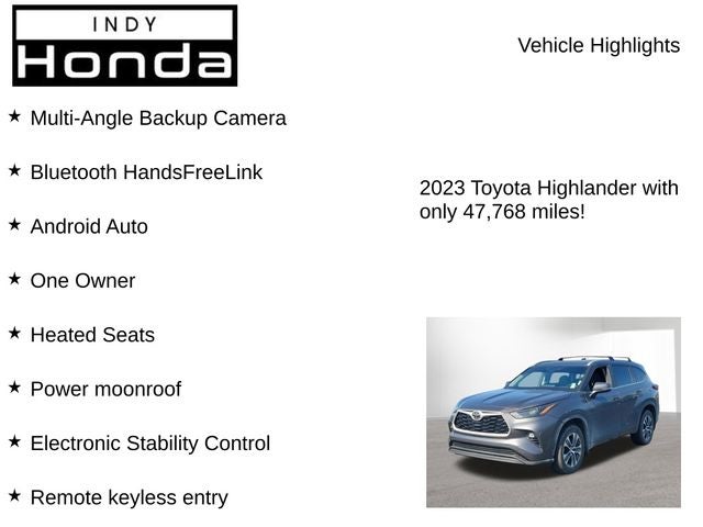 2023 Toyota Highlander XLE