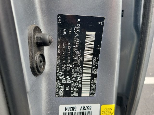 2014 Toyota Sienna XLE 8 Passenger