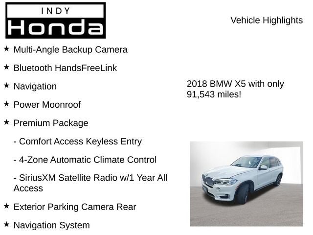 2018 BMW X5 sDrive35i