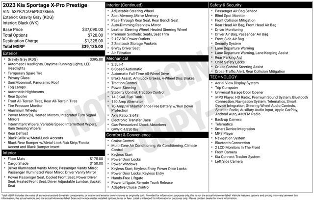 2023 Kia Sportage X-Pro Prestige