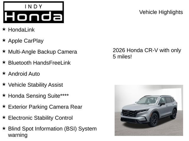 2026 Honda CR-V Hybrid Sport-L