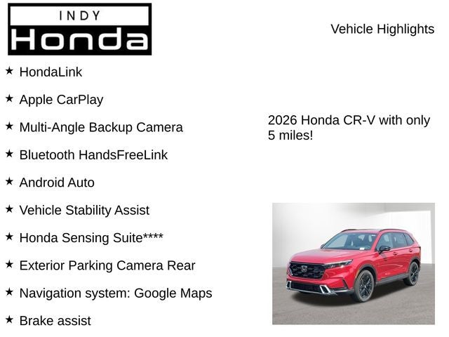 2026 Honda CR-V Hybrid Sport Touring