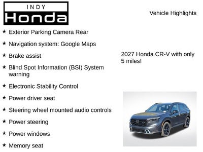 2027 Honda CR-V Hybrid Sport Touring