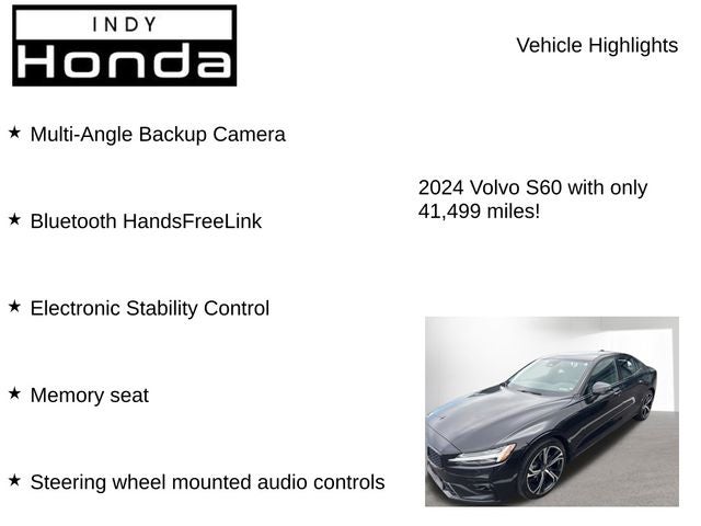 2024 Volvo S60 B5 Plus Dark Theme