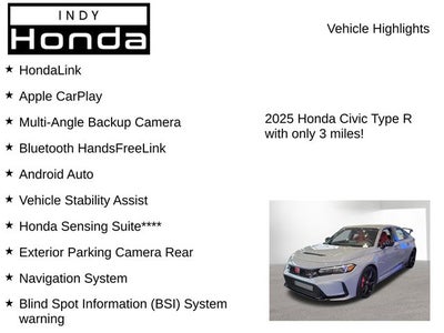 2025 Honda Civic Type R Manual