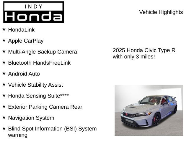 2025 Honda Civic Type R Manual