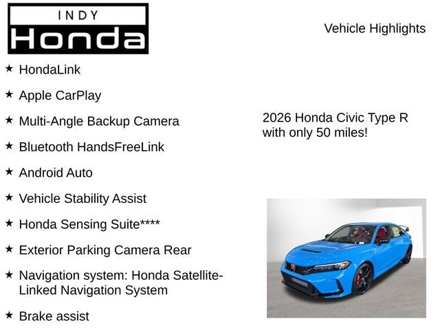 2026 Honda Civic Type R Manual