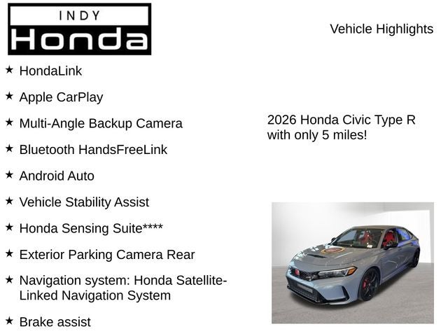 2026 Honda Civic Type R Manual