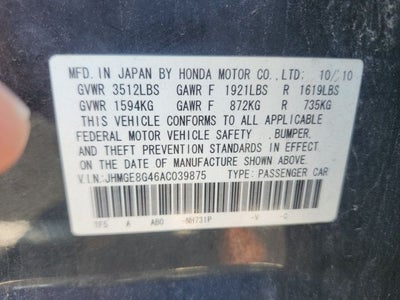 2010 Honda Fit Sport