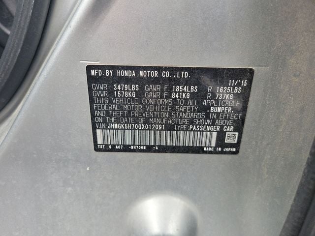 2016 Honda Fit EX