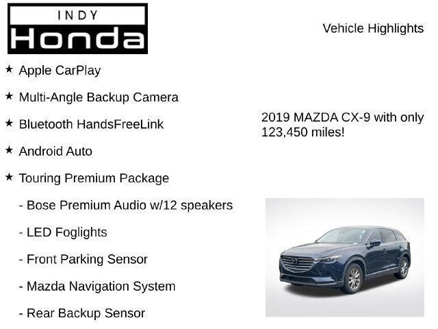 2019 Mazda Mazda CX-9 Touring