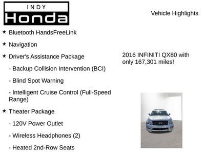 2016 INFINITI QX80 Base