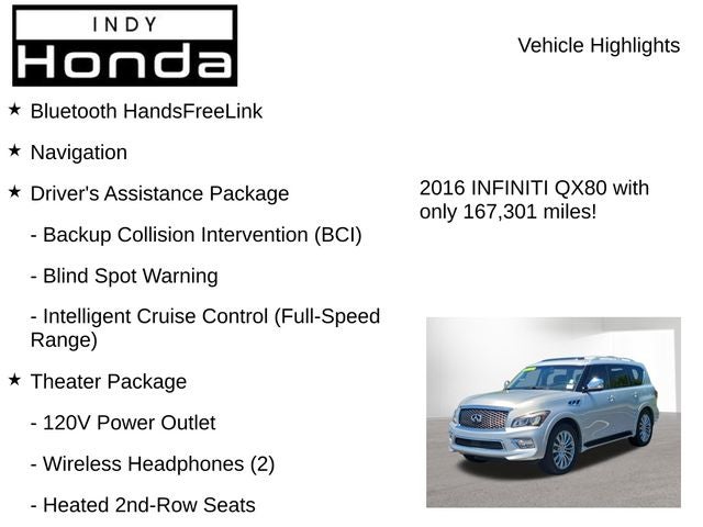 2016 INFINITI QX80 Base