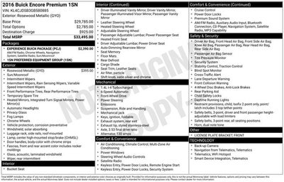 2016 Buick Encore Premium