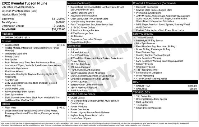 2022 Hyundai Tucson N Line