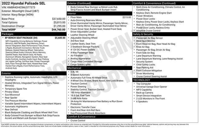 2022 Hyundai Palisade SEL