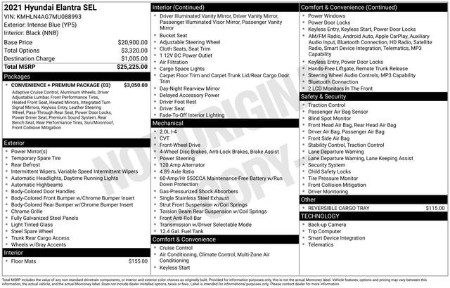 2021 Hyundai Elantra SEL