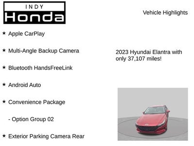 2023 Hyundai Elantra SEL