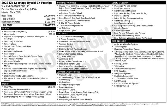 2023 Kia Sportage Hybrid SX-Prestige