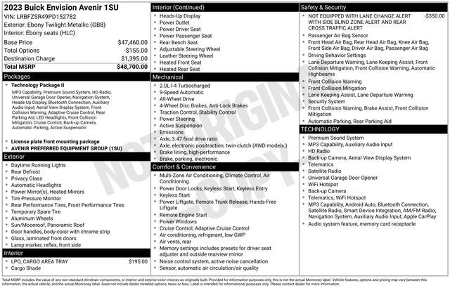 2023 Buick Envision Avenir