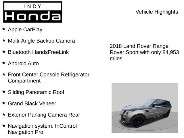 2018 Land Rover Range Rover Sport HSE
