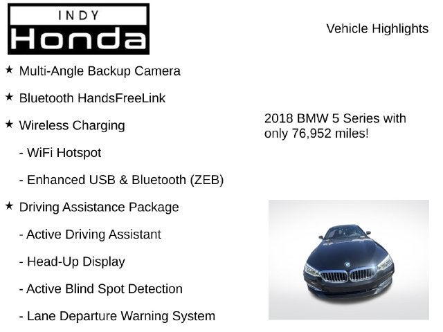2018 BMW 5 Series 540i xDrive