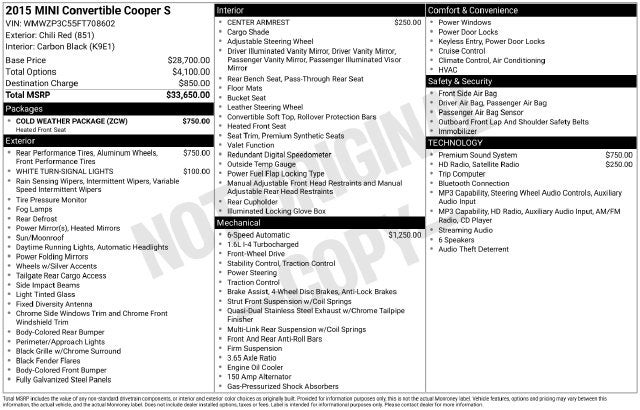 2015 MINI Cooper S Base