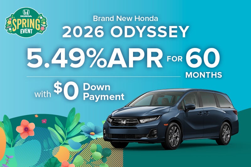 Brand New 2026 Honda ODYSSEY