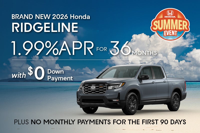 Brand New 2026 Honda Ridgeline