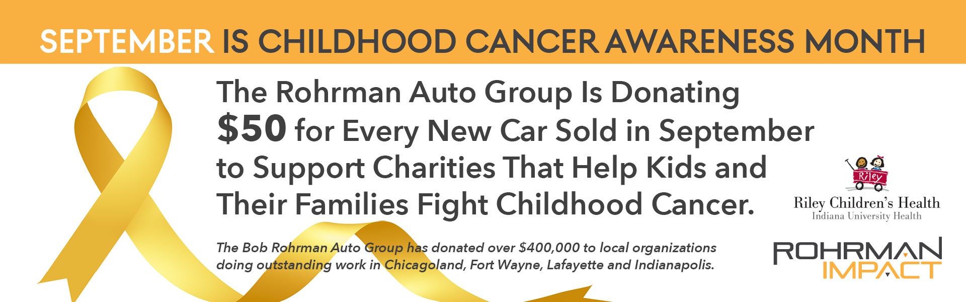 SEPTEMBER IS CHILDHOOD CANCER AWARENESS MONTH