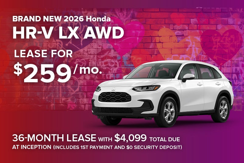 BRAND NEW 2026 Honda HR-V LX AWD