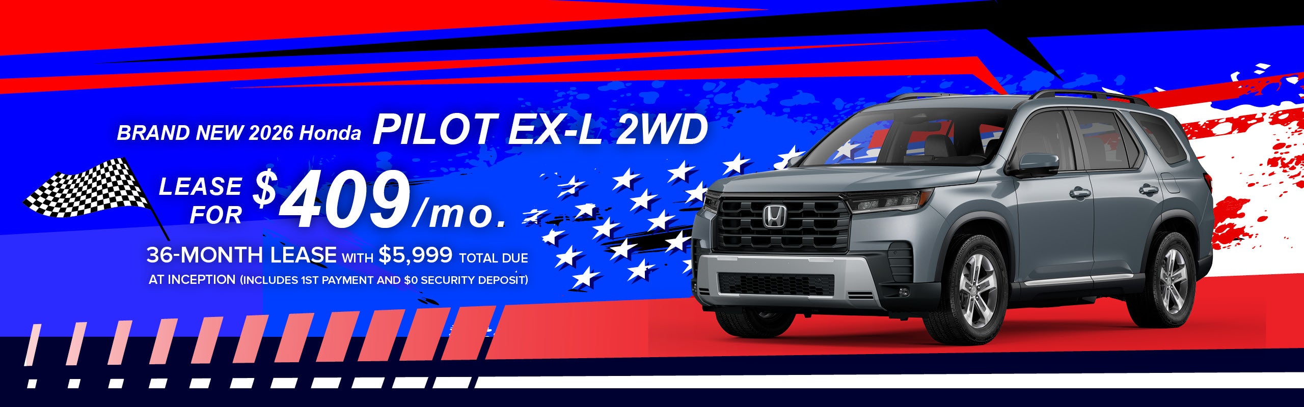 Brand New 2026 Honda Pilot AWD EX-L