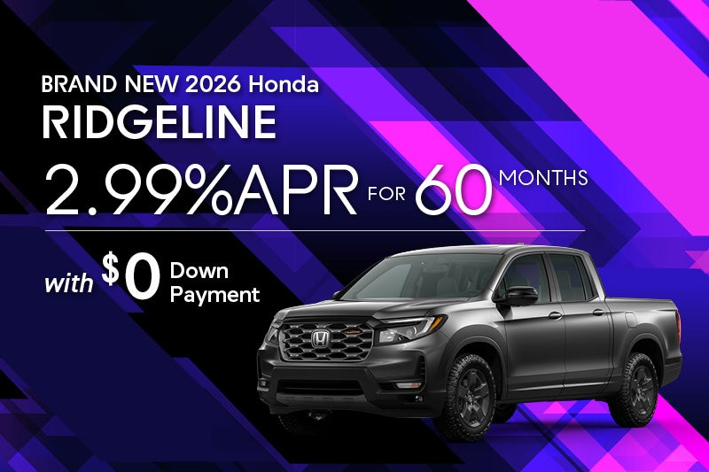 Brand New 2026 Honda RIDGELINE