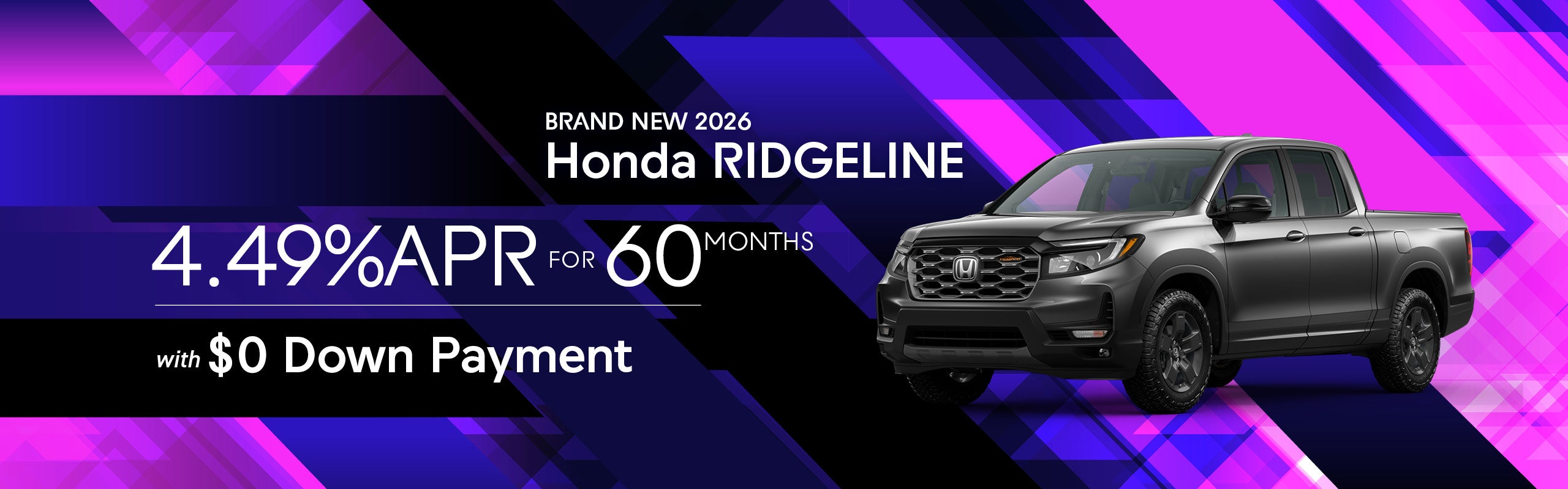 Brand New 2026 Honda RIDGELINE