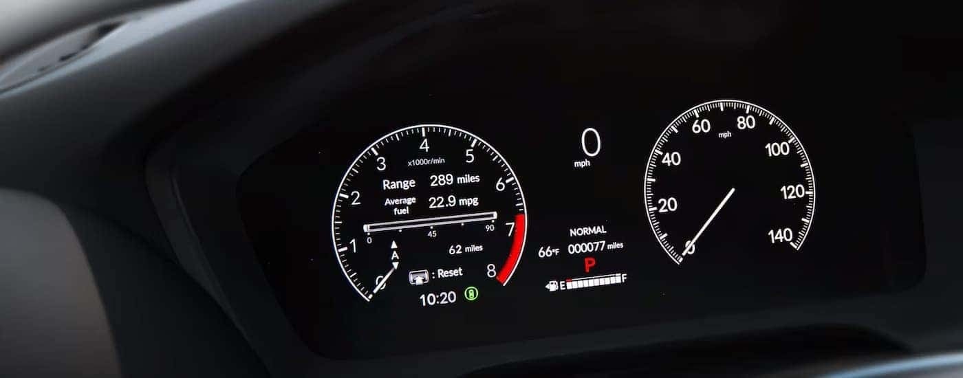 Digital dashboard cluster in a 2025 Honda HR-V