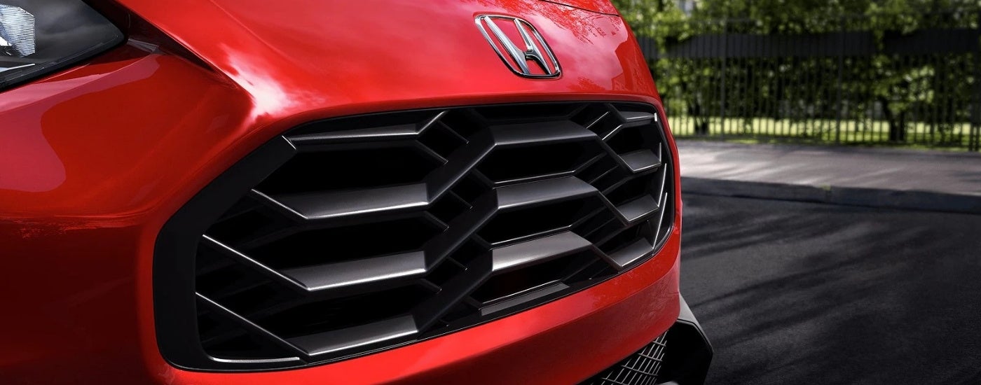 Grille on a red 2027 Honda HR-V Sport 