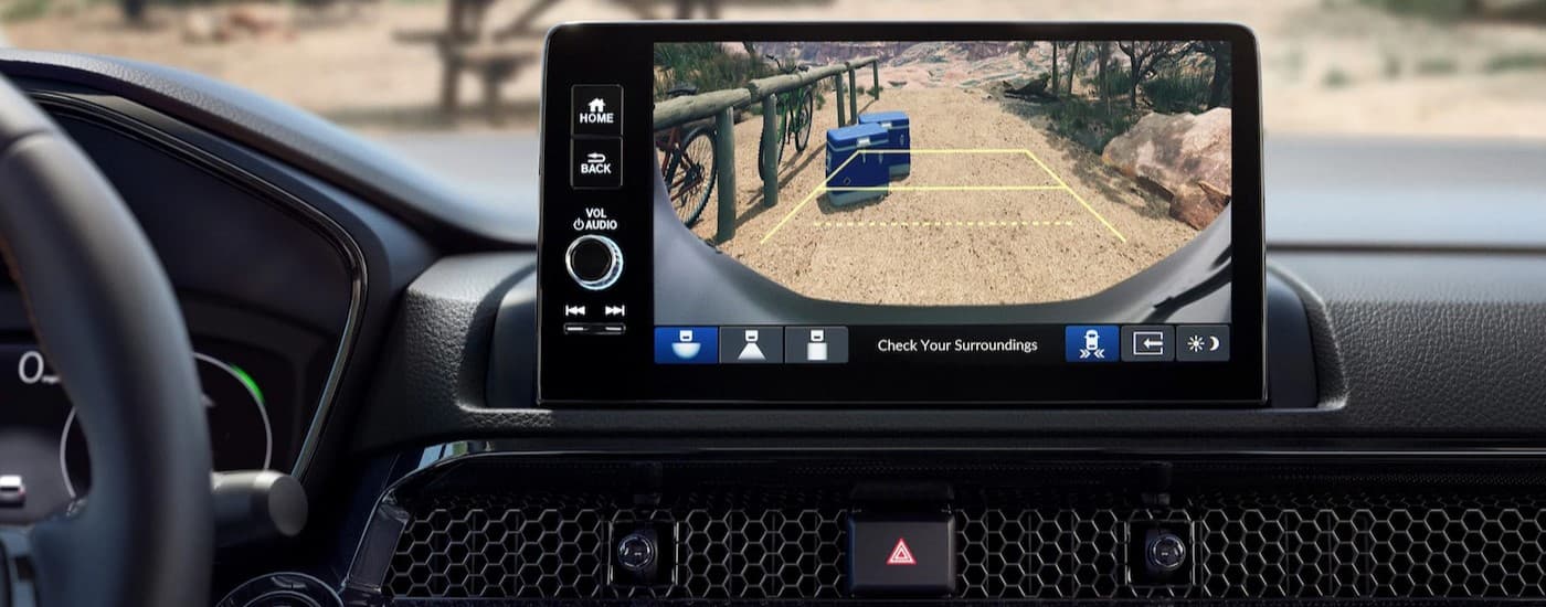 Close-up of an infotainment screen in a 2026 Honda CR-V.