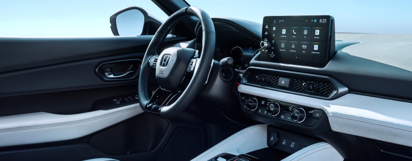 Infotainment display and dashboard inside a 2026 Honda Prelude