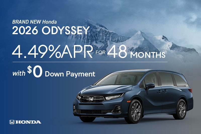 Brand New 2026 Honda Odyssey