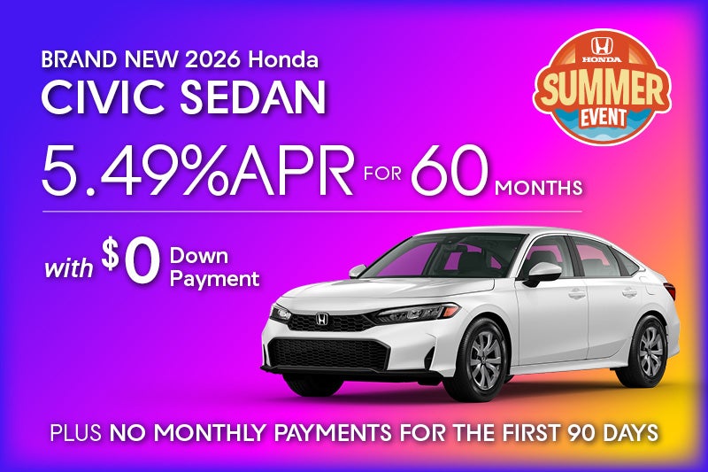 Brand New 2026 Honda Civic Sedan