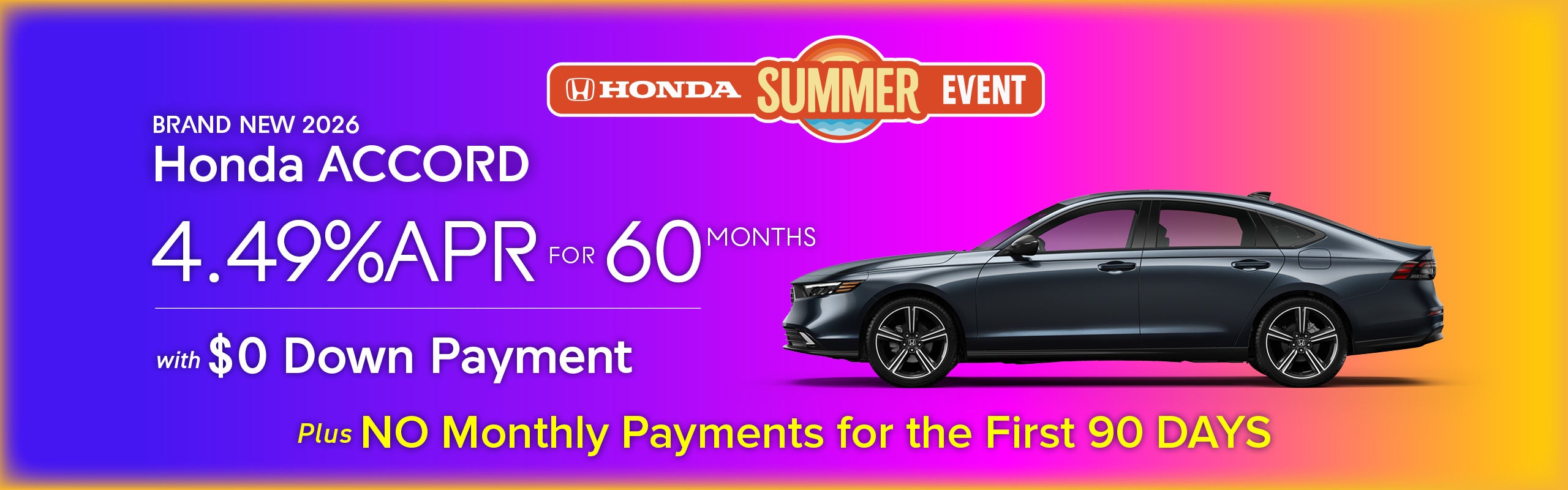 Brand New 2026 Honda Accord Sedan