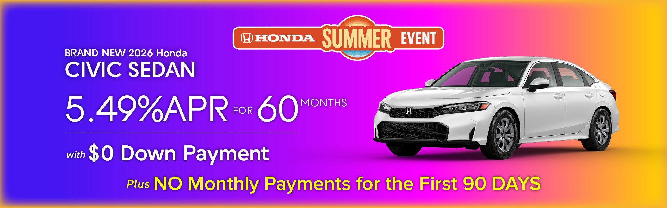 Brand New 2026 Honda Civic Sedan