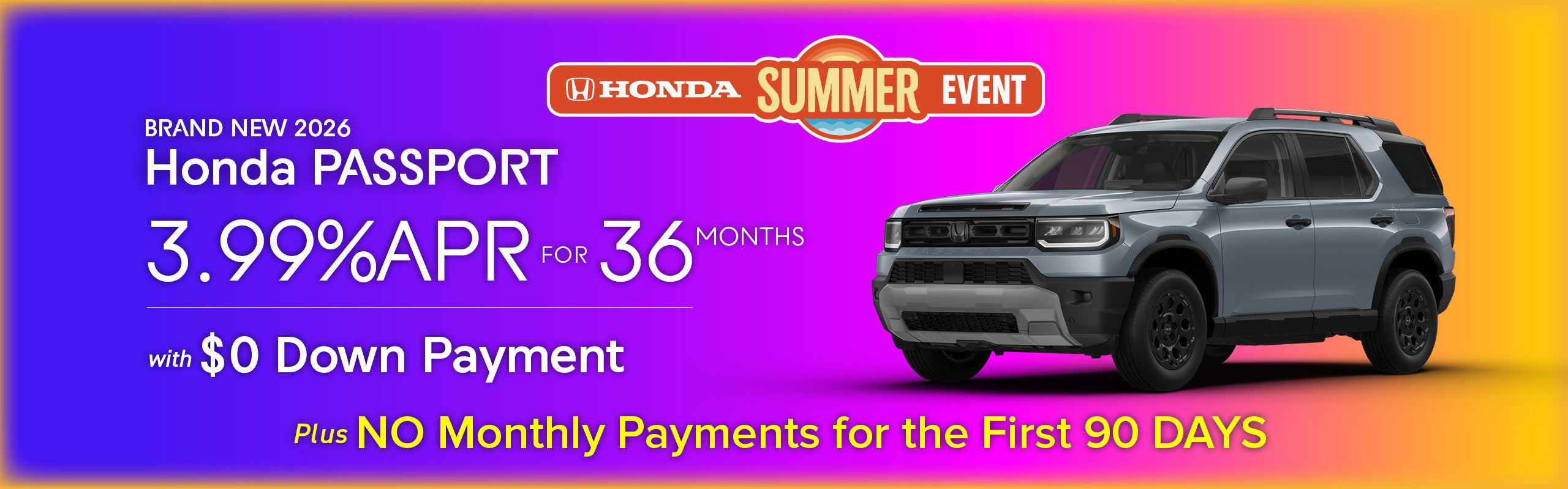 Brand New 2026 Honda Passport